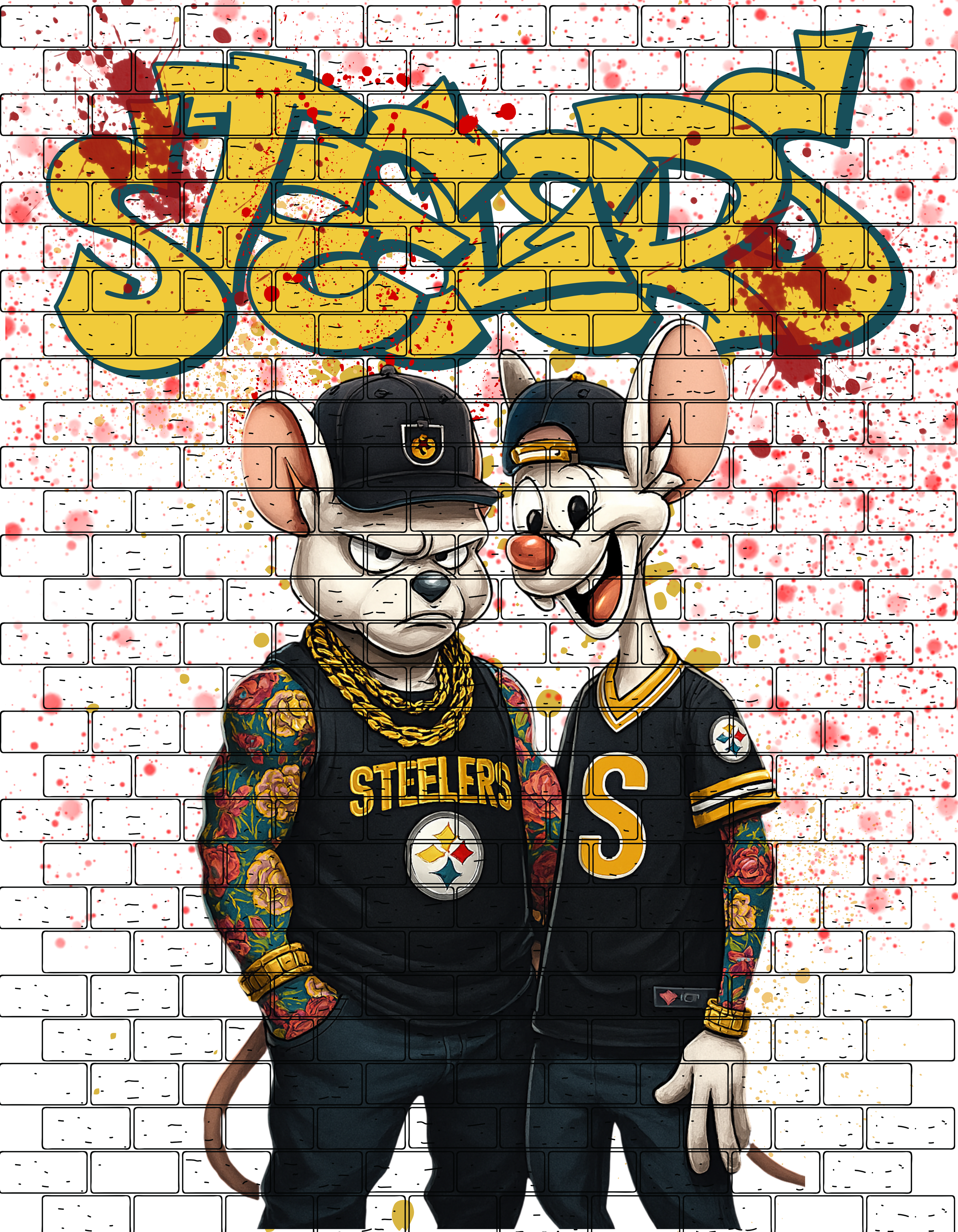 Black n yellow fan football