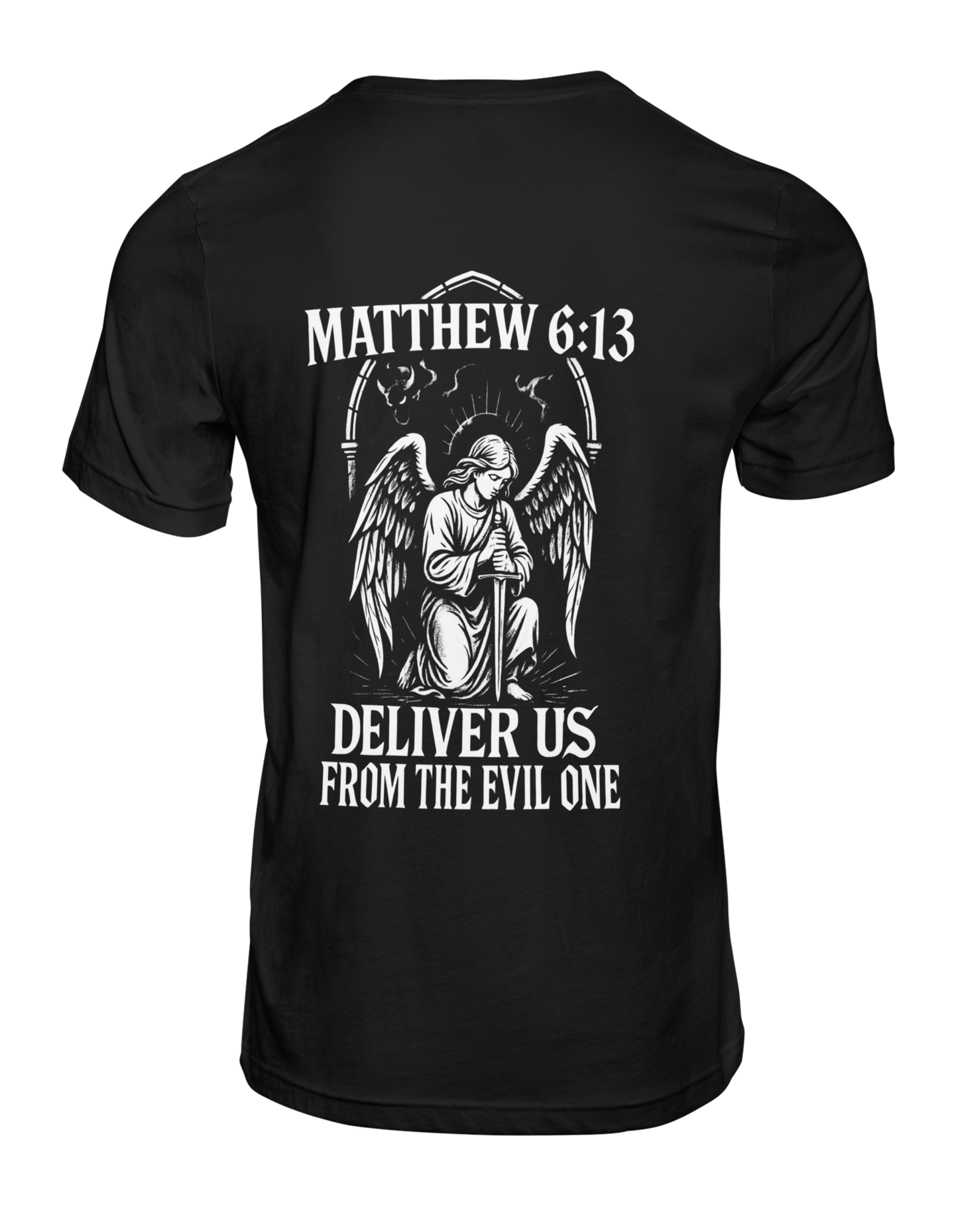 Guardian Angel Matthew 6:13 Christian Graphic Tee