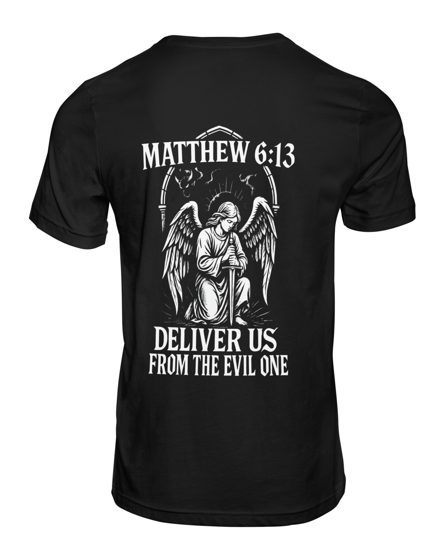 Guardian Angel Matthew 6:13 Christian Graphic Tee