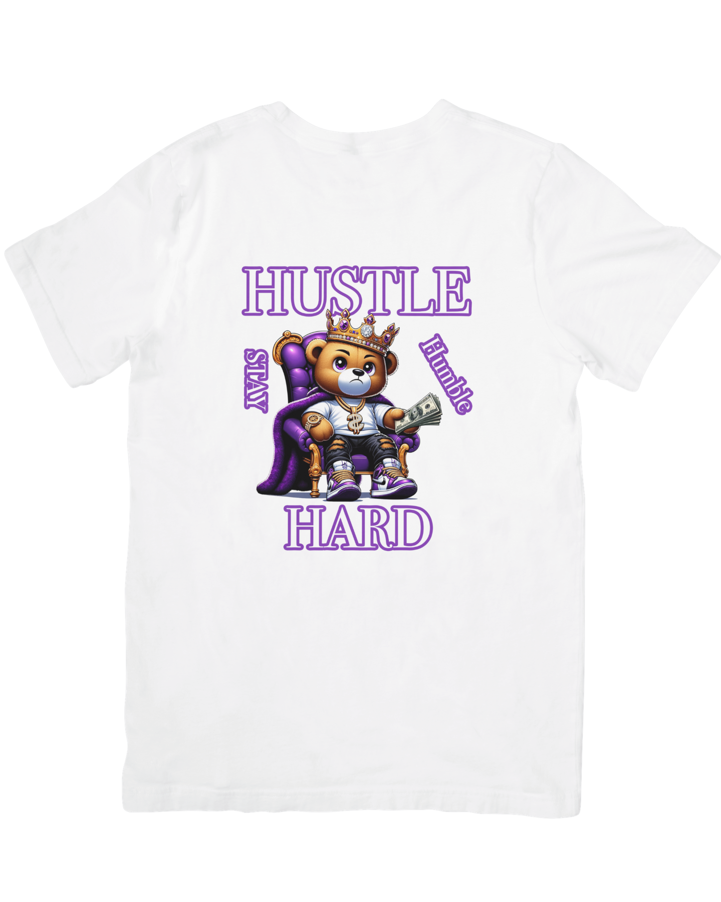Hustle Hard Teddy – Urban Grind Graphic Tee