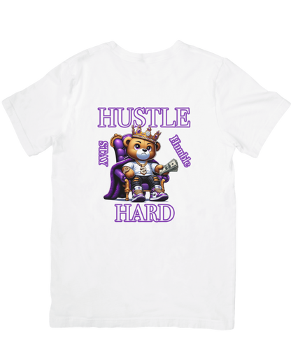 Hustle Hard Teddy – Urban Grind Graphic Tee