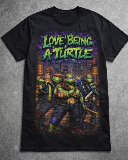 Love Being a Turtle Crew Tee – Classic Urban Comic Streetwear