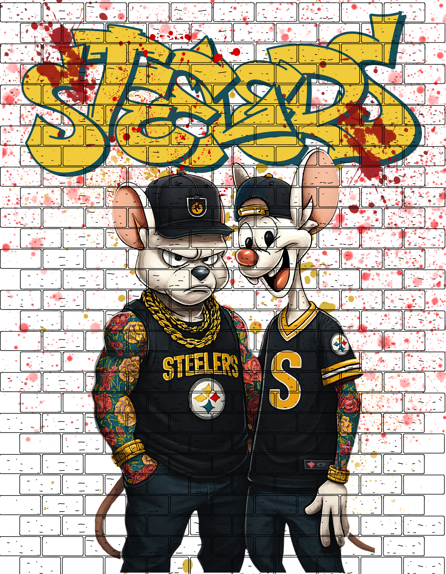 Black n yellow fan football