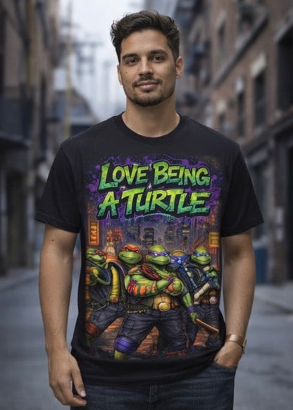 Love Being a Turtle Crew Tee – Classic Urban Comic Streetwear