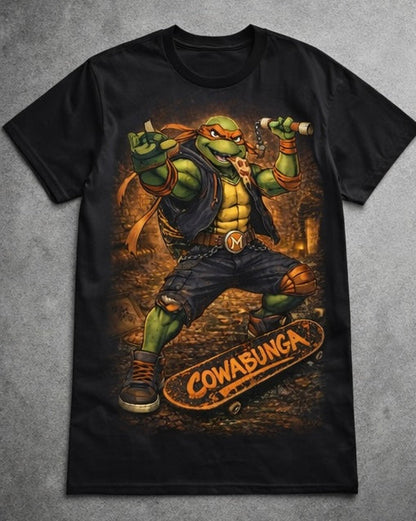 Cowabunga Street Skater Turtle Tee