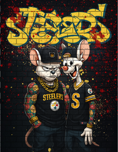 Black n yellow fan football