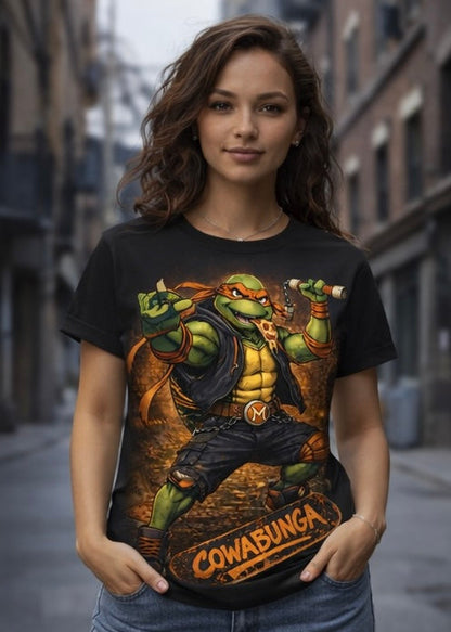 Cowabunga Street Skater Turtle Tee