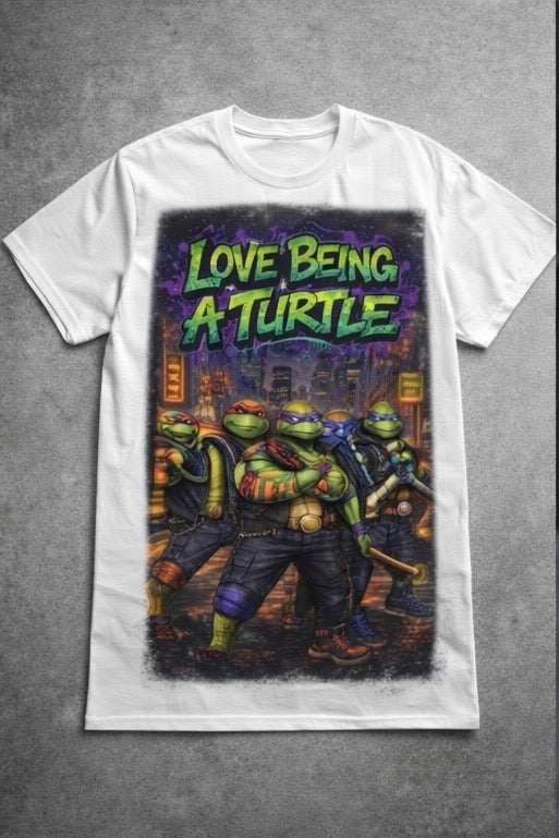 Love Being a Turtle Crew Tee – Classic Urban Comic Streetwear