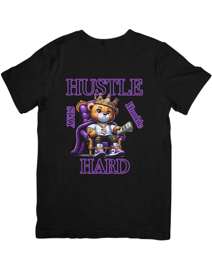 Hustle Hard Teddy – Urban Grind Graphic Tee