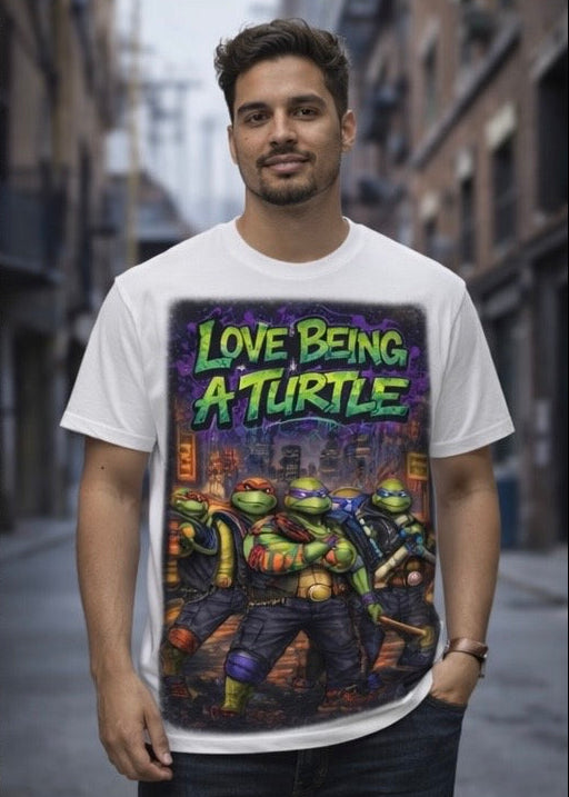 Love Being a Turtle Crew Tee – Classic Urban Comic Streetwear