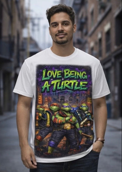 Love Being a Turtle Crew Tee – Classic Urban Comic Streetwear