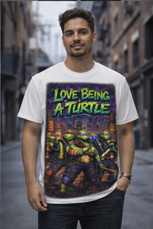 Love Being a Turtle Crew Tee – Classic Urban Comic Streetwear